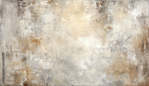 Abstract textured surface in muted tones of beige, brown, and gray.  A mix of light and dark areas creates a sense of depth and dimension