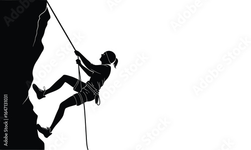 Rock Climber Silhouette