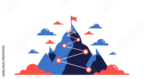 Navigating the path to success reaching the summit of achievement