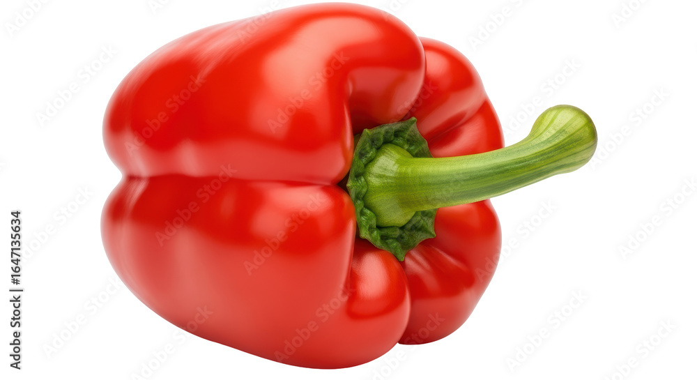 Isolated Red Bell Pepper Isolated Red Bell Pepper