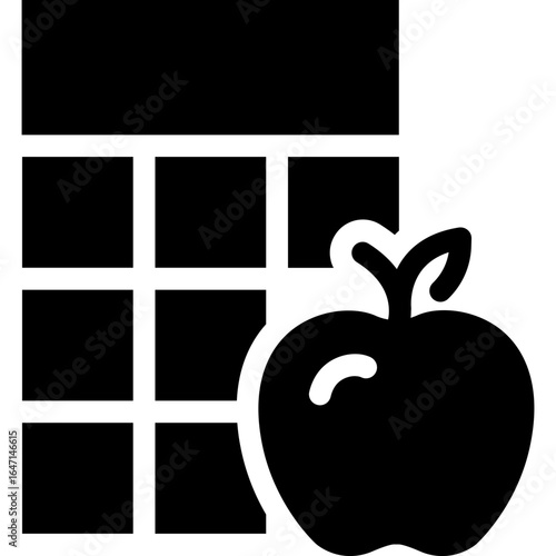 Diet or meal planning calendar icon