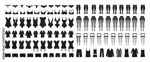 Set of Underwear vector