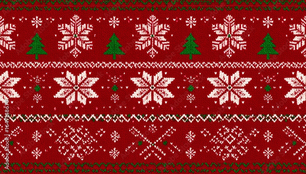 Christmas Knit Pattern Seamless.