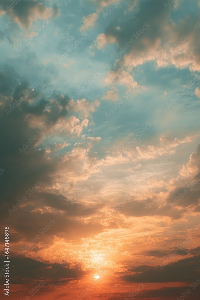 Obraz premium Dramatic sunset cloudscape (1)