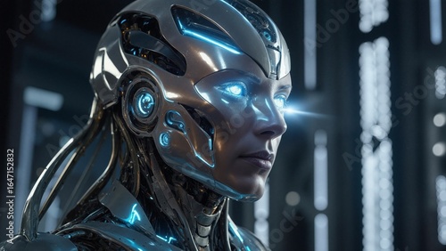 A shimmering celestial entity of artificial intelligence