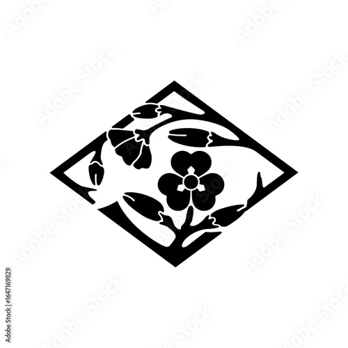 片喰紋・片喰枝菱（かたばみえだびし）