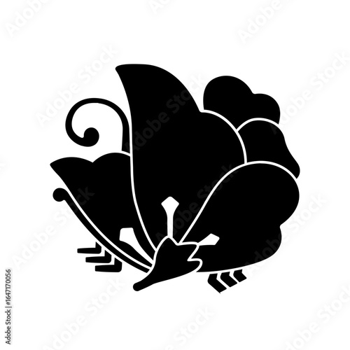 片喰紋・片喰揚羽蝶（かたばみあげはちょう）
