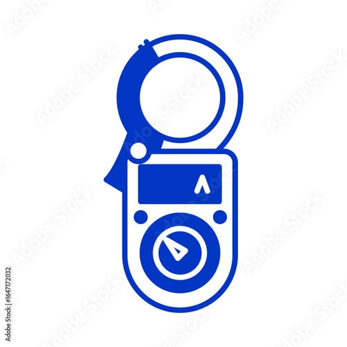 Clamp ampere meter icon