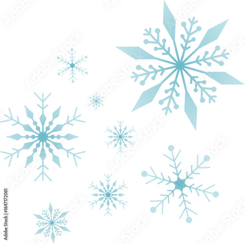 Winter snowflakes