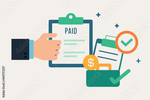 Online shopping concept: flat vector illustration with mobile phone, tablet, and laptop icons for web and social media marketing