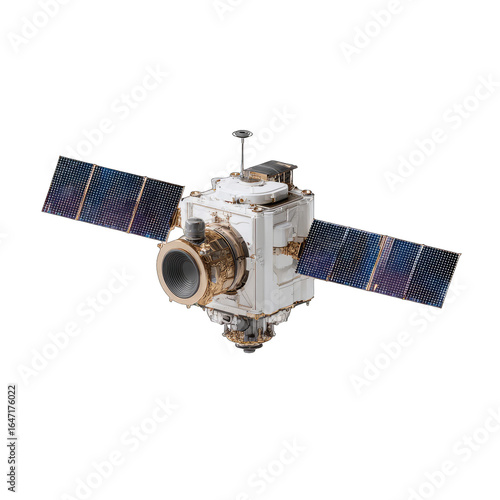 Spacecraft with solar panels