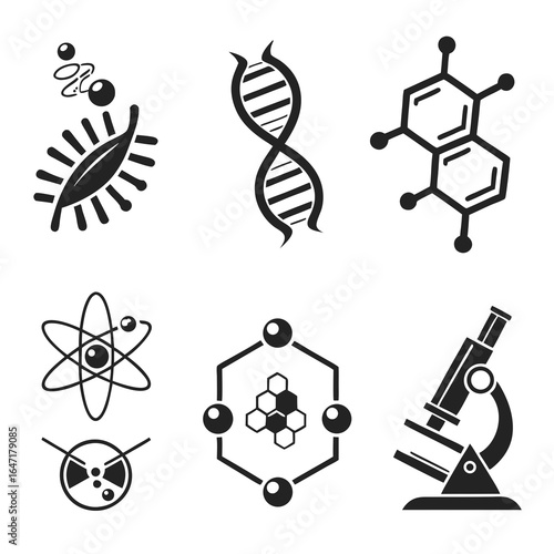 chemistry icon set