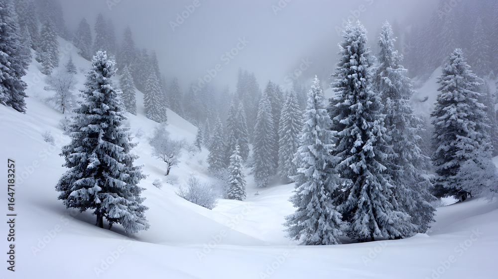 Fototapeta premium Snow and Trees