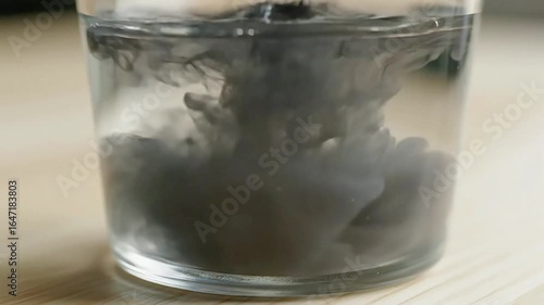 Ink Drop in Water: Abstract Liquid Motion Stock Video for Visual Effects