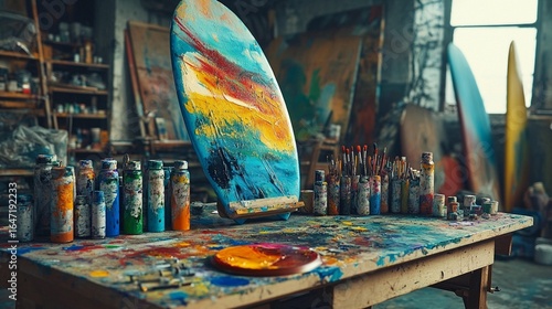 Artist's Studio: Abstract Painting