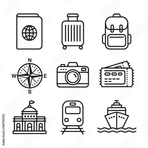 Travel Icons Set