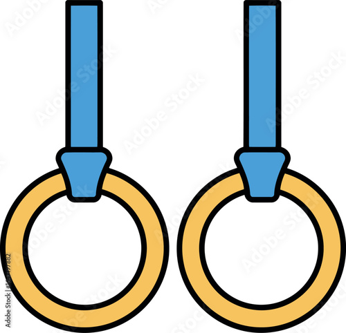 Gymnastic rings strength training fitness equipment