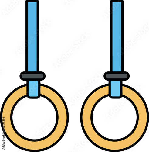 Gymnastic rings artistic gymnastics equipment