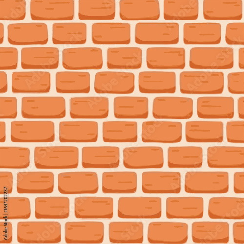 Red Brick wall texture vector illustration