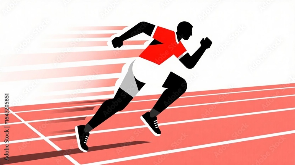 Fototapeta premium runner running race