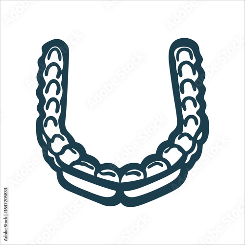 Dental Aligner Silhouette, Custom Clear Tray Dental Aligner Custom Transparent tray silhouette