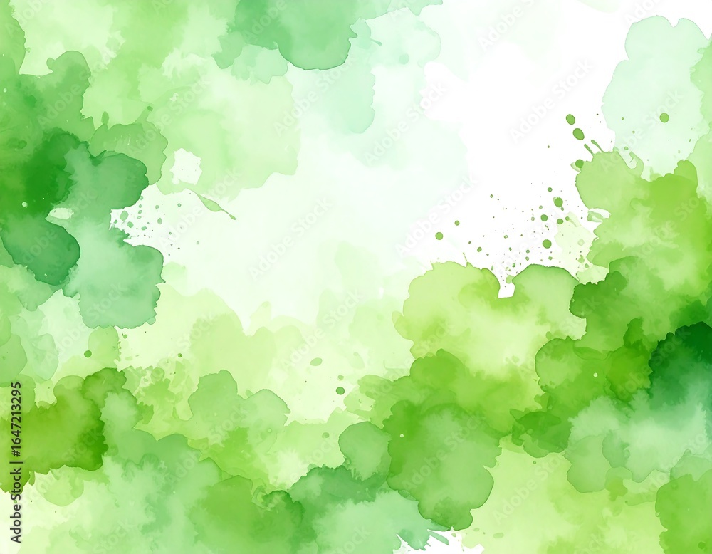 Abstract watercolor backdrop in light greens Abstract watercolor backdrop in light greens