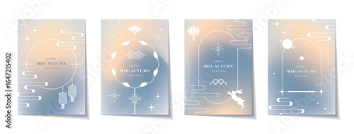 Vector illustration poster for Mid-Autumn festival.