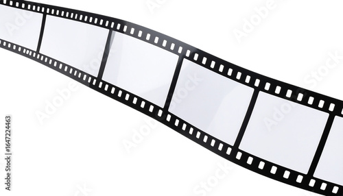 film strip in black white color isolated on white background