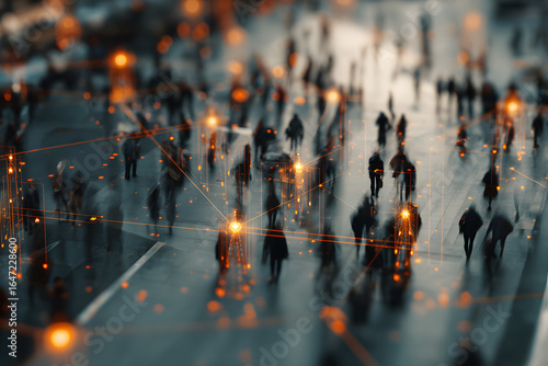 face recognition technology. Crime prevention measures using AI and personal identification technology in street surveillance cameras
