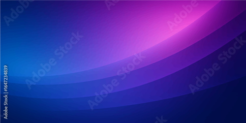 Abstract flowing purple and blue light waves with glowing lines create a dynamic art pattern