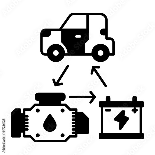 Battery charger icon