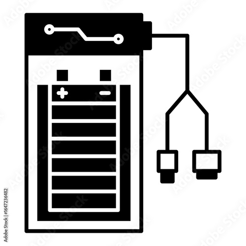 Power bank and port icon