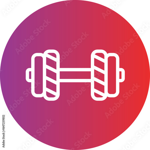 Dumbbell Vector Style Icon