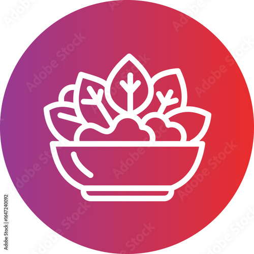 Salad Vector Style Icon