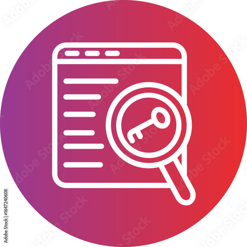 Keyword Vector Icon Style