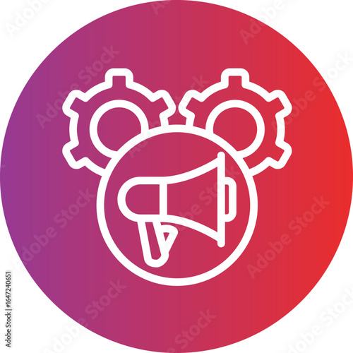 Marketing Automation Vector Icon Style