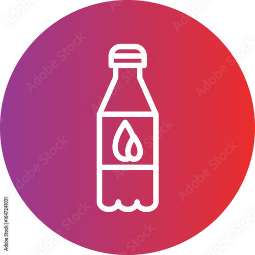 Water Bottle Vector Style Icon