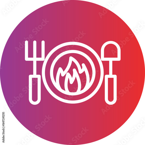 Calories Vector Style Icon