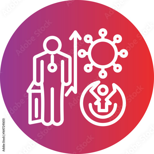 Immune Boosting Vector Style Icon