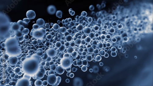 Wallpaper Mural Concentration Gradient in Blue Abstract Water Illustration Torontodigital.ca