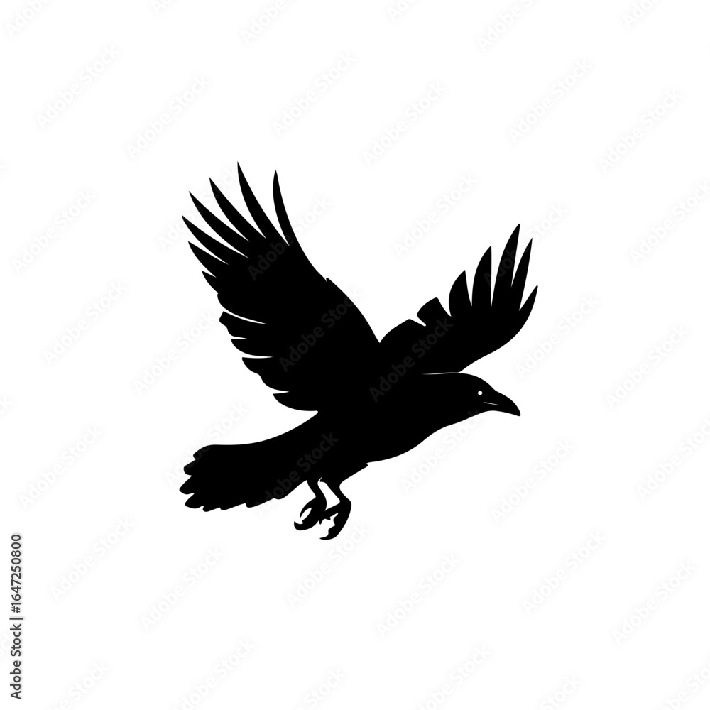 Obraz premium raven clipart
