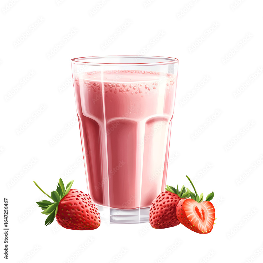 high quality fresh strawberries in pink milk splash on white background high quality fresh strawberries in pink milk splash on white background