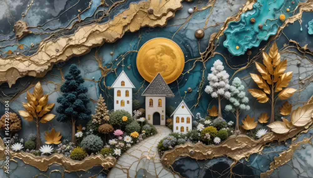 Obraz premium 3d modern art wallpaper