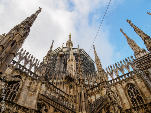 Exterior of Duomo of Milan / Milan Cathedral, Piazza del Duomo, Milan, Italy
