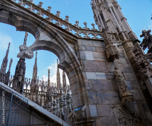 Exterior of Duomo of Milan / Milan Cathedral, Piazza del Duomo, Milan, Italy
