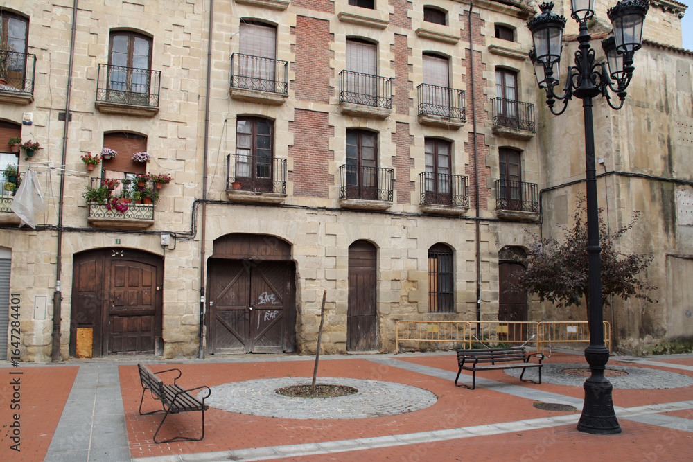 Fototapeta premium habitation buildings in miranda de ebro in spain