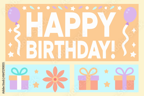 Happy Birthday. Happy Birthday vector lettering design. Modern calligraphy. vector.birthday card, birthday present, childbirth, handwriting, ideas, invitation, birthday cake, happiness, message, 
