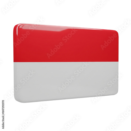 3D Icon of Indonesia National Flag with Red and White Horizontal Stripes Free Download 3D Icon of Indonesia National Flag with Red and White Horizontal Stripes - GFXLoad