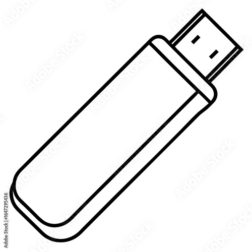 usb flash drive vector