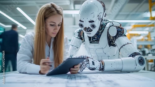 Woman  Robot Review Plans.